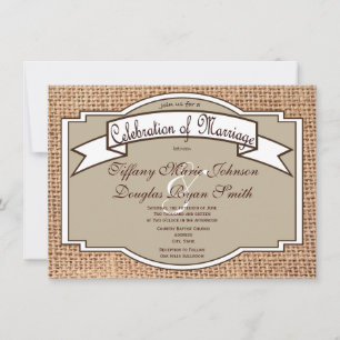 Invitaciones de matrimonio de impresión de banners
