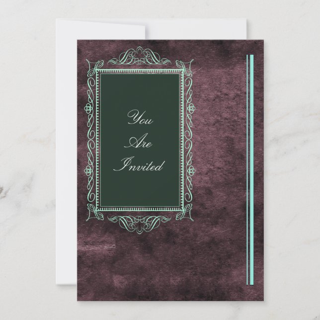 Invitaciones de matrimonio de marco de imagen (Anverso)
