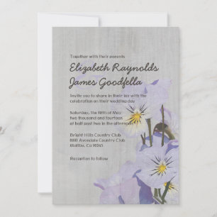 Invitaciones de matrimonio de paneles de época
