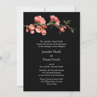 Invitaciones de matrimonio de plantillas de flores