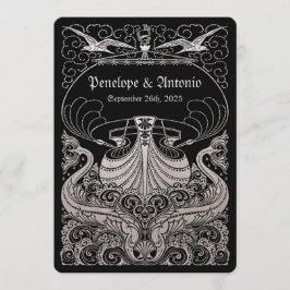 Invitaciones de matrimonio de Relieve metalizado p