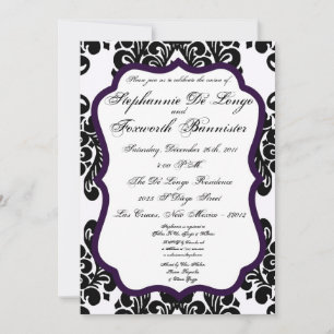 Invitaciones de matrimonio elegantes para la encaj