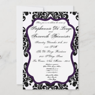 Invitaciones de matrimonio elegantes para la encaj