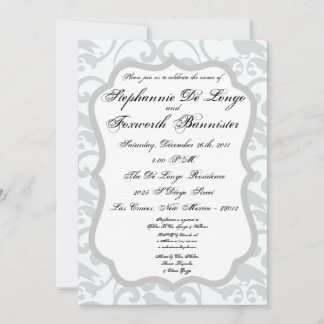 Invitaciones de matrimonio elegantes para la encaj