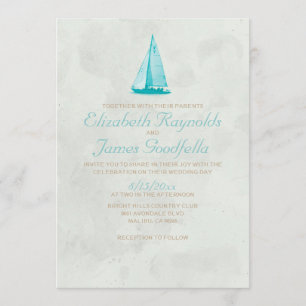 Invitaciones de matrimonio en barcos de país