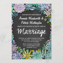 Invitaciones de matrimonio exitosas y de pizarra