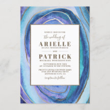 Invitaciones de matrimonio Geode Agate Gemstone