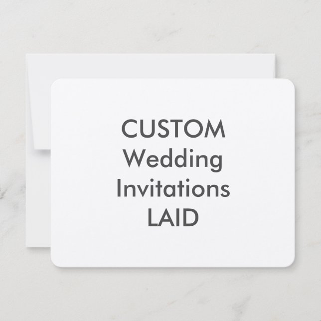 Invitaciones de matrimonio LAID 100lb 5.5" x 4.25" (Anverso)