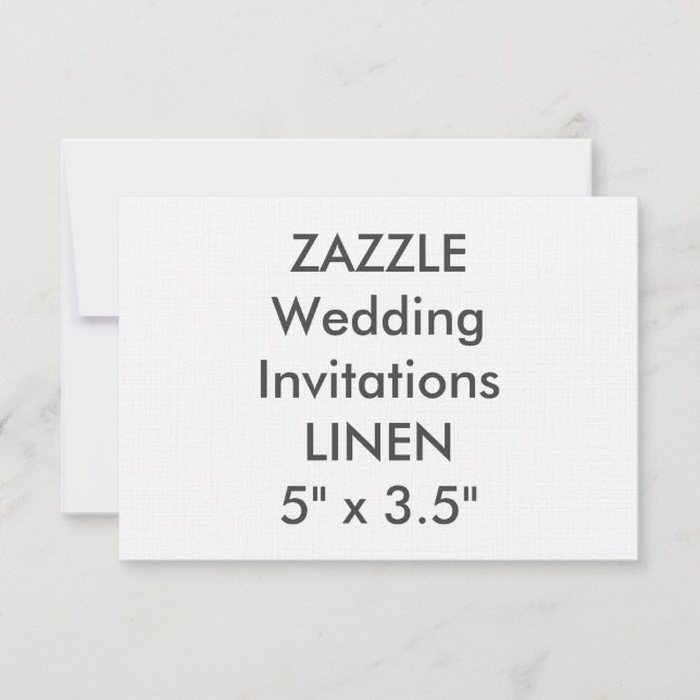 Invitaciones de matrimonio LINEN 100lb 5" x 3.5" (Anverso)