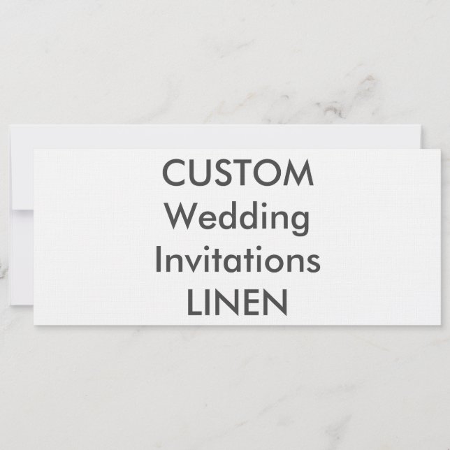 Invitaciones de matrimonio LINEN 100lb 9,25" x 4" (Anverso)