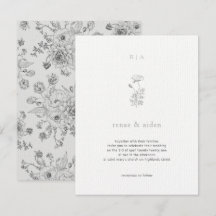 Invitaciones de matrimonio mínimo, Boda botánico