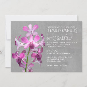 Invitaciones de matrimonio orquídea