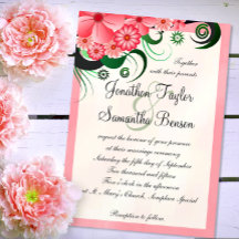 Invitaciones de matrimonio para hibiscus floral ro