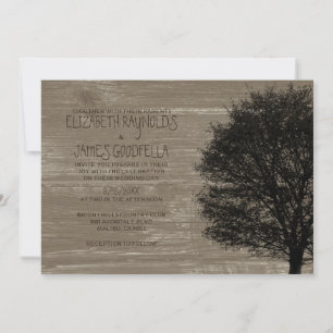 Invitaciones de matrimonio para ramas de árbol de