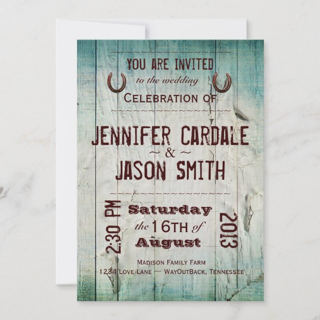 Invitaciones de matrimonio para tipografía de made (Anverso)