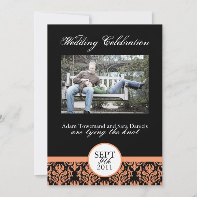 Invitaciones de matrimonio personalizadas (Anverso)