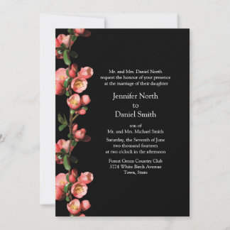 Invitaciones de matrimonio personalizado a floreci