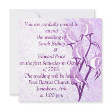 Invitaciones de matrimonio personalizado con Rosa 