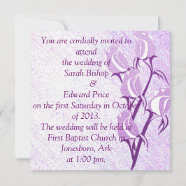 Invitaciones de matrimonio personalizado con Rosa