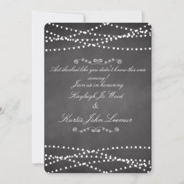 Invitaciones de matrimonio personalizado de Chalkb