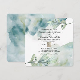Invitaciones de matrimonio personalizado de color