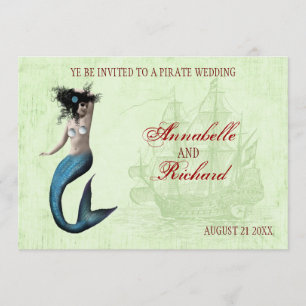 Invitaciones de matrimonio pirata