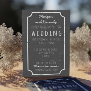 Invitaciones de matrimonio rusticas al estilo de t