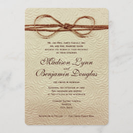 Invitaciones de matrimonio rústico vintage