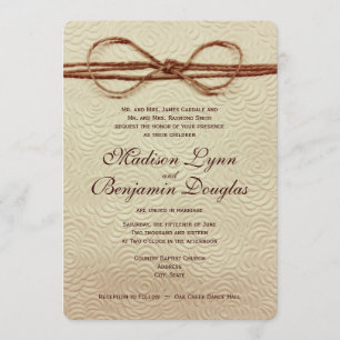 Invitaciones de matrimonio rústico vintage