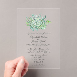 Invitaciones de matrimonio Sensacional Succulents