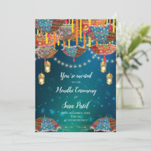 Invitaciones de Mehndi y invitaciones de Mendhi Pa