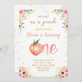 Invitaciones de melocotón