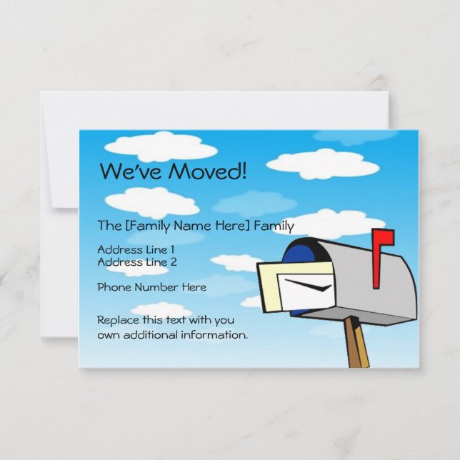 Invitaciones de movimiento de personalizados (Anverso)