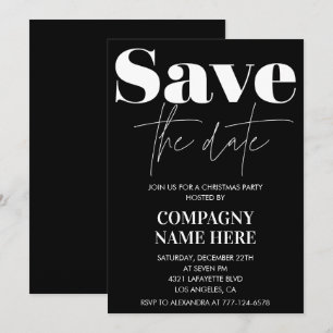 Invitaciones de Navidad de la Compañía Negra Guard
