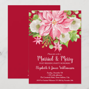 Invitaciones de Navidad después de la boda: Casado