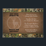 Invitaciones de niño de cumpleaños de Camo<br><div class="desc">Si necesita colores personalizados o ayuda para crear sus invitaciones,  no dude en ponerse en contacto conmigo en zazzlepartydepot@gmail.com. ¡Espero con ganas escuchar de ti!</div>