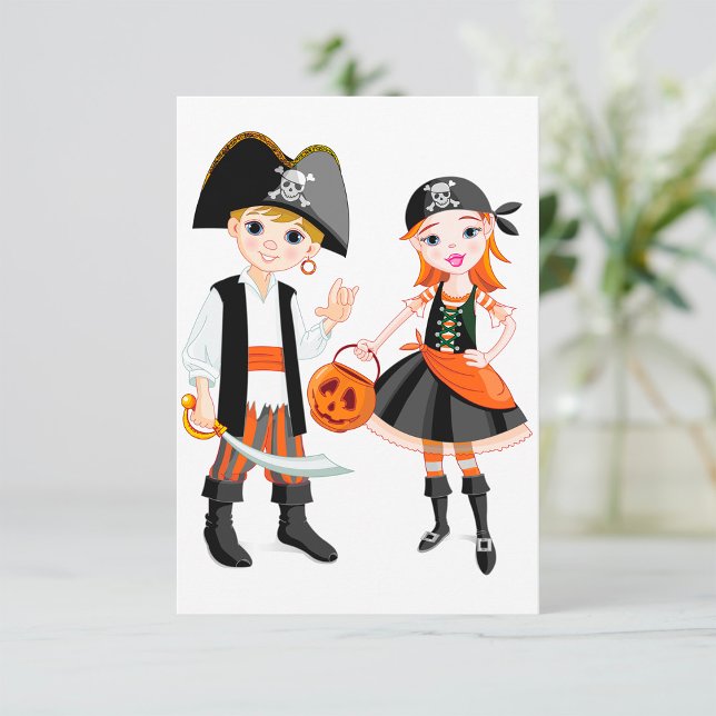 Invitaciones de Niño y Niña Pirata (Subido por el creador)