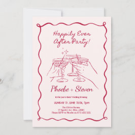Invitaciones de Noche de Boda Fiesta Felices para 