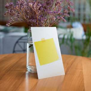 Invitaciones de notas amarillas