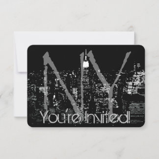 Invitaciones de Nueva York Personalizadas RSVP de