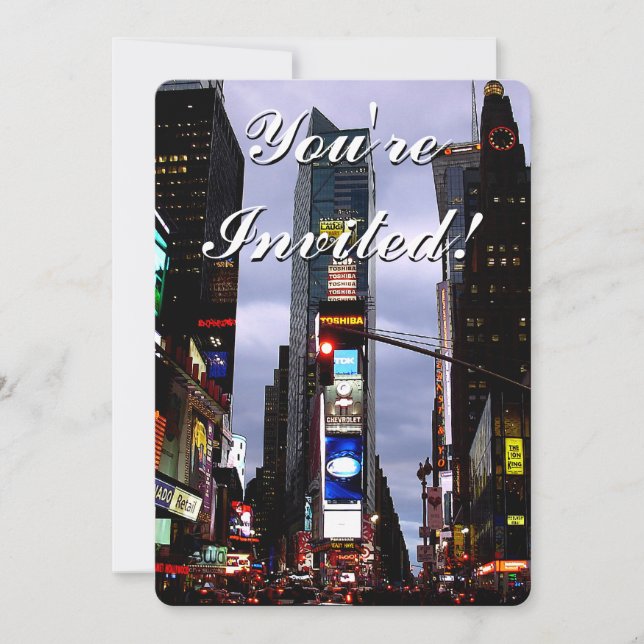 Invitaciones de Nueva York Personalizadas RSVP de  (Anverso)