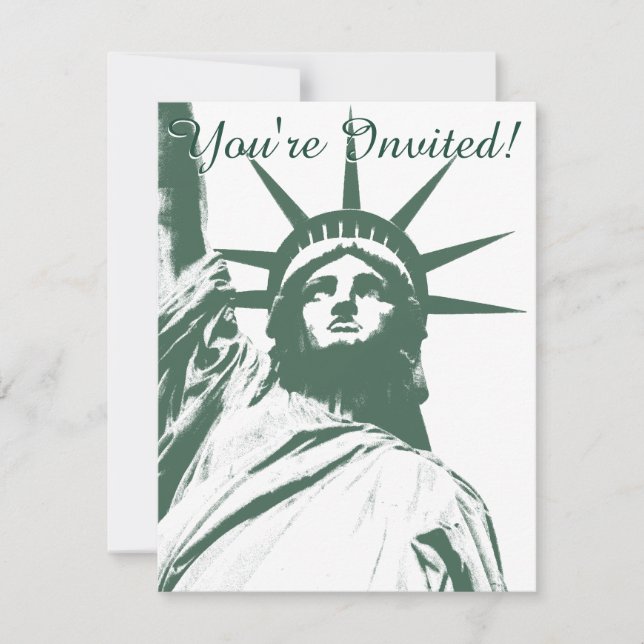 Invitaciones de Nueva York Personalizadas RSVP de  (Anverso)