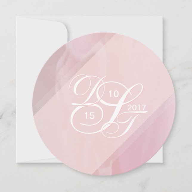 Invitaciones de Orquid Rubor (Anverso)