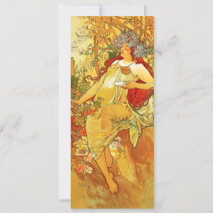 Invitaciones de otoño de Alphonse Mucha