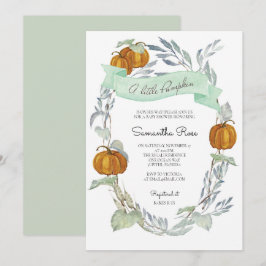 Invitaciones de Otoño para Baby Shower de Género N