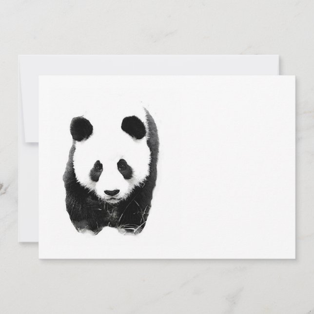 Invitaciones de Panda (Anverso)