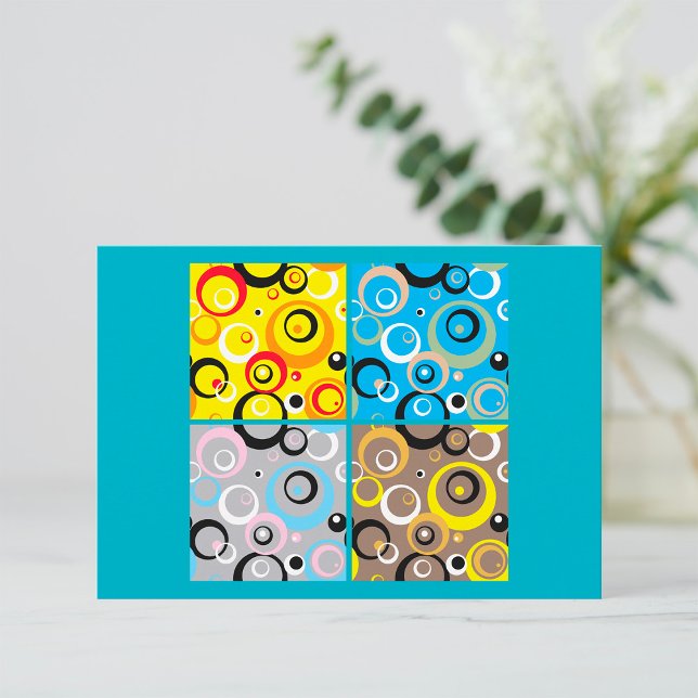 Invitaciones de papel pintado retro (Subido por el creador)