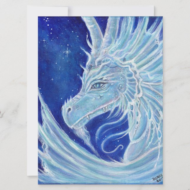 Invitaciones de partidos dragones por Renee Lavoie (Anverso)