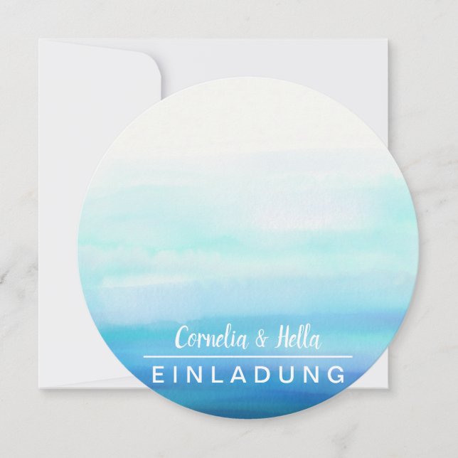 Invitaciones de Pasteles Románticos llenas de colo (Anverso)