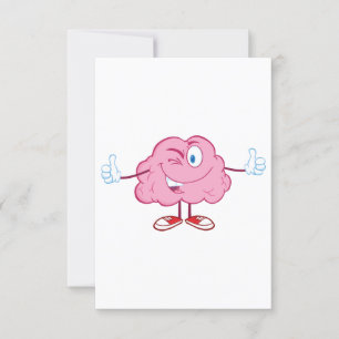 Invitaciones de Personaje de Cerebro de Dibujos An